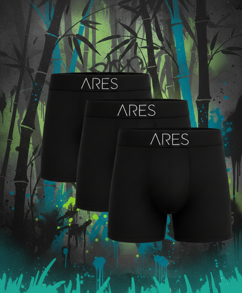 ARES Mens Bamboo Boxer Briefs
